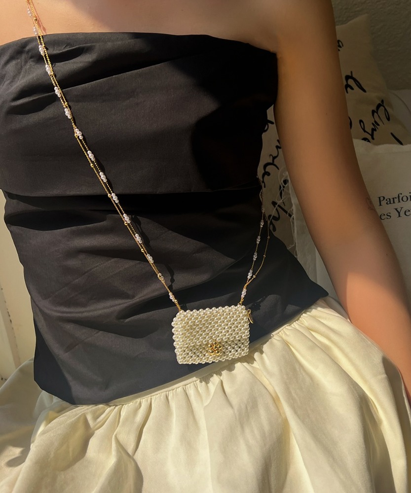 [Signature] Pearl jewelry bag